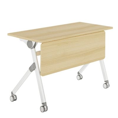 Meubles de bureau commerciaux Bureau en bois Table de conférence multi-personnes avec jambes métalliques