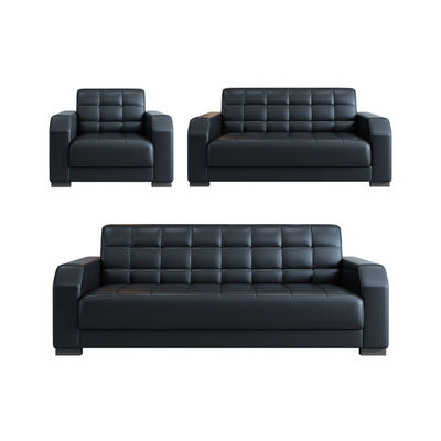 Meubles de bureau modernes canapé en cuir personnalisé ensemble de style chinois contemporain 2 ensembles