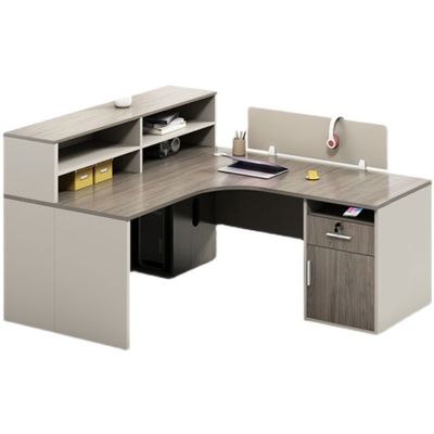 Système de bureau modulaire pour 4 personnes Meubles de bureau personnalisables de design moderne