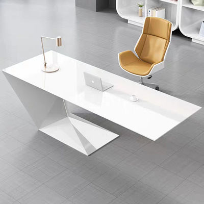 Home Office Furniture Morden Travail Bureau Bureau avec table de consultation de peinture blanche personnalisée