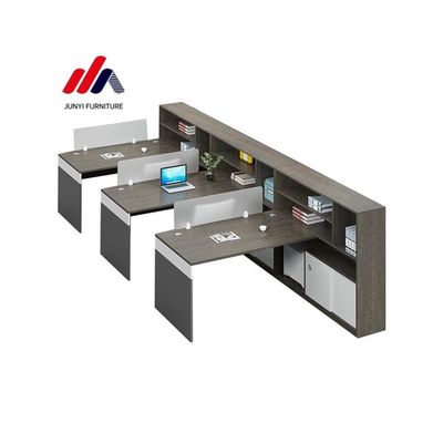 Cubicle de poste de travail réglable en matériau MFC moderne pour les bureaux personnalisés