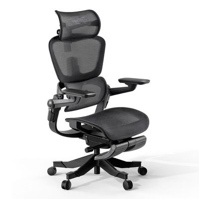 Chaise de bureau pivotante Boss personnalisée avec repose-pieds réglable et appuie-bras en métal en aluminium