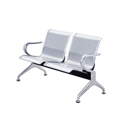 Meubles d'hôpital PU Chaises d'attente d'hôpital en acier inoxydable Chaise de rangée publique
