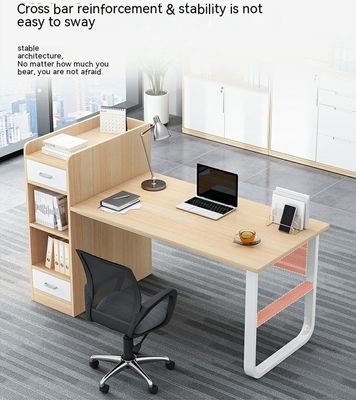 2 sièges mobilier de bureau personnel table poste de travail modulaire avec tiroir de style moderne