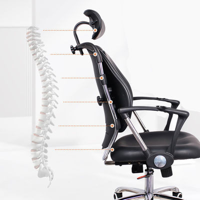 Chaise exécutive ergonomique en cuir PU avec design moderne et service après-vente de 3 ans