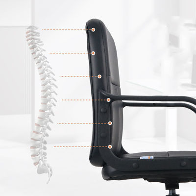 Y dossier en cuir authentique chaise de bureau ordinateur chaise de conférence bureau pivotante