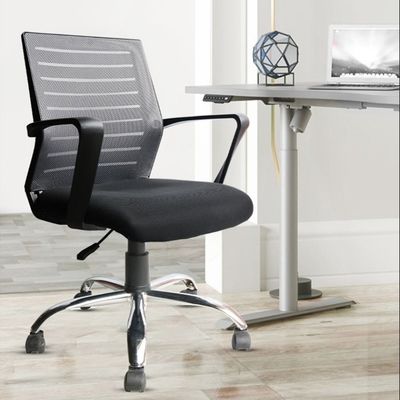 Chaise de conférence d'entraînement en maille respirante avec fonction de levage et dossier ergonomique