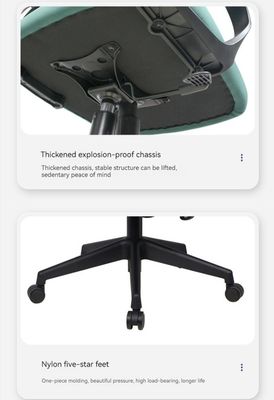 Modernez votre espace de travail Confort Grand salon pivotant avec accoudoirs et jambes en métal