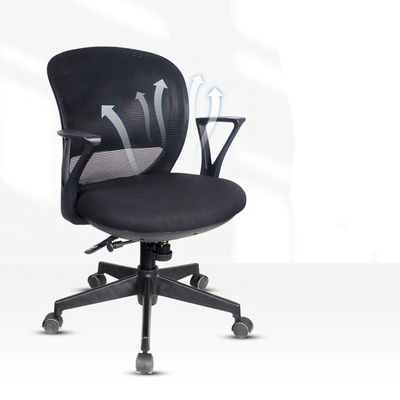 Base et accoudoirs épais pour un confort optimal 2024 Chaise pivotante noire exécutive