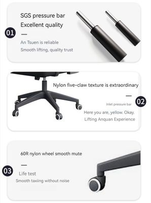 Chaise de conférence en rouleau et chaise de bureau fixe en option