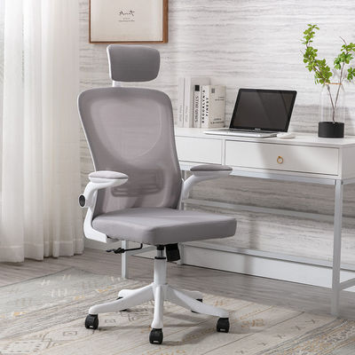 Meubles de bureau dos haut Chaise PC rose noire avec hauteur réglable et sans poignée