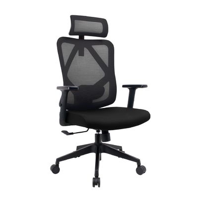 Chaise de bureau en maille de design lombaire ergonomique avec porosité et coussin d'éponge confortable