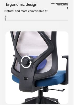 Chaise de bureau en maille de design lombaire ergonomique avec porosité et coussin d'éponge confortable