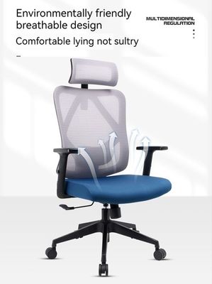 Chaise de bureau en maille de design lombaire ergonomique avec porosité et coussin d'éponge confortable