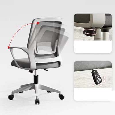 Chaise de bureau à appuie-bras réversible à maillage lombaire pour le confort et le soutien
