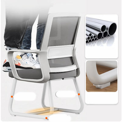 Style chaise en maille respirante ergonomie haut dos milieu dos pour le bureau à domicile et les jeux