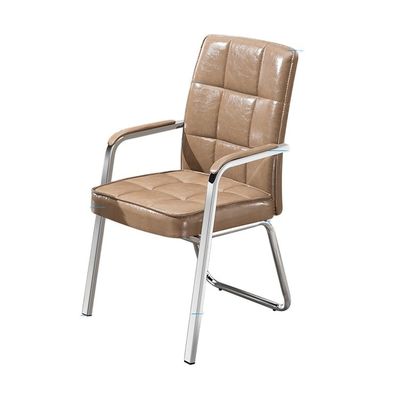 Chaise haute de visiteur en cuir synthétique surdimensionnée pour la réception et la table de conférence du bureau
