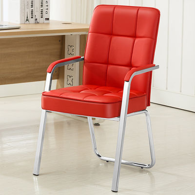 Chaise haute de visiteur en cuir synthétique surdimensionnée pour la réception et la table de conférence du bureau