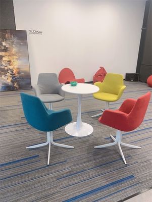 Pas de fauteuil de bureau plié fauteuil de mode fauteuil en tissu multicolore fauteuil PC avec jambes métalliques
