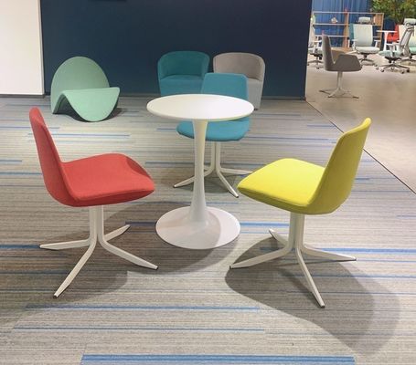 Pas de fauteuil de bureau plié fauteuil de mode fauteuil en tissu multicolore fauteuil PC avec jambes métalliques