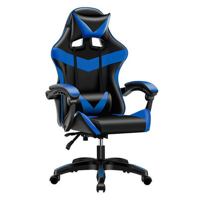 Chaise de jeu noire certifiée ISO9001/ISO14001 avec rouleaux en nylon en PU de 60 mm approuvés par BIFMA