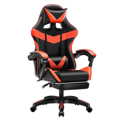 BIFMA Classé 4 Chromé Chaise de PC à levage au gaz avec appuie-tête et soutien lombaire