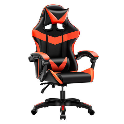BIFMA Classé 4 Chromé Chaise de PC à levage au gaz avec appuie-tête et soutien lombaire