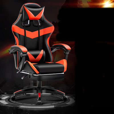 BIFMA Classé 4 Chromé Chaise de PC à levage au gaz avec appuie-tête et soutien lombaire