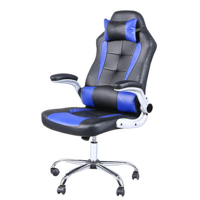 Chaise de jeu de style contemporain avec repose-tête et accoudoirs réglables Blanc