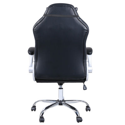 Chaise de jeu de style contemporain avec repose-tête et accoudoirs réglables Blanc