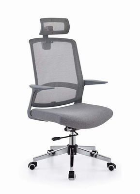 Chaise de bureau en maille bleue pivotante réglable pour un design moderne et des sièges confortables