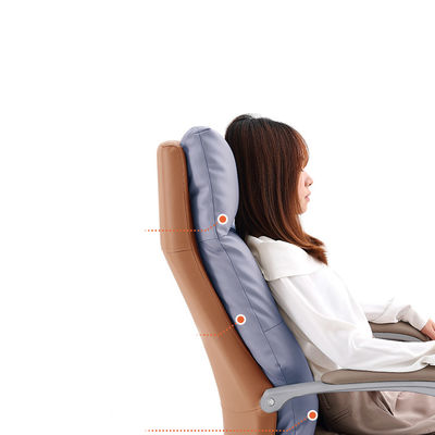 Chaise de bureau en cuir authentique confortable avec repose-pieds et hauteur réglable