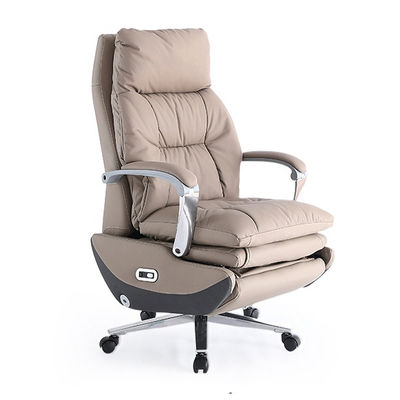 Chaise de bureau haute en acier inoxydable avec accoudoirs autocollants et fonction de repos