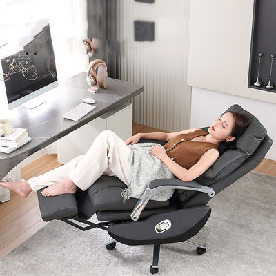 Chaise de bureau haute en acier inoxydable avec accoudoirs autocollants et fonction de repos