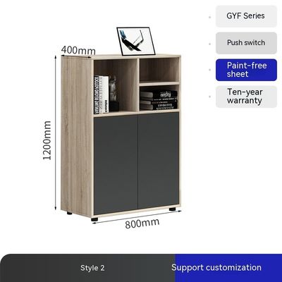 Armoire basse de bureau à rainure de fleurs fonctionnelle et durable pour le stockage de cloisons de bureau