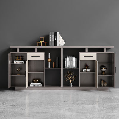Meubles commerciaux Cabinet de bureau long avec un design moderne et une cloison en bois