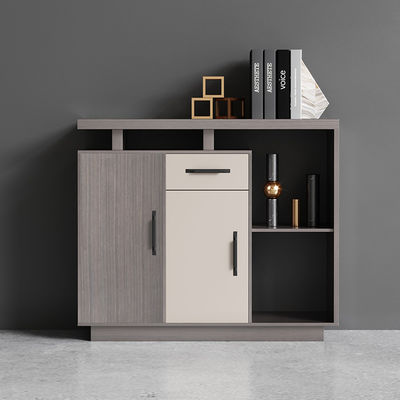 Meubles commerciaux Cabinet de bureau long avec un design moderne et une cloison en bois