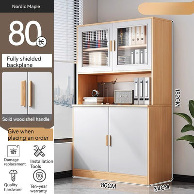 Armoire de rangement en bois spacieuse pour les certificats et les trophées dans le bureau ou le salon