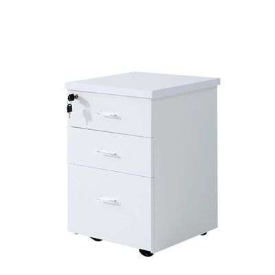 Armoire verrouillable polyvalente à trois tiroirs pour le stockage de fichiers de bureau et l'organisation du courrier