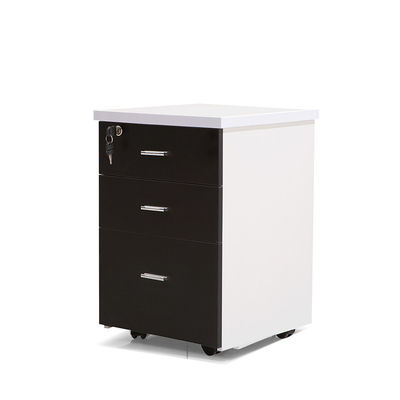 Armoire verrouillable polyvalente à trois tiroirs pour le stockage de fichiers de bureau et l'organisation du courrier