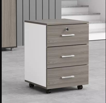 Armoire verrouillable polyvalente à trois tiroirs pour le stockage de fichiers de bureau et l'organisation du courrier