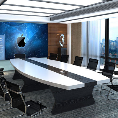 E1 Table et chaise de conférence MDF/MFC Melamine Board Combination pour bureaux modernes