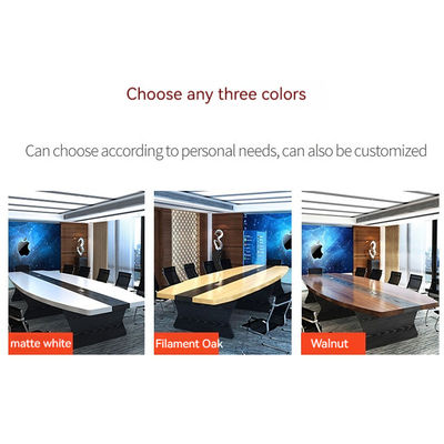 E1 Table et chaise de conférence MDF/MFC Melamine Board Combination pour bureaux modernes