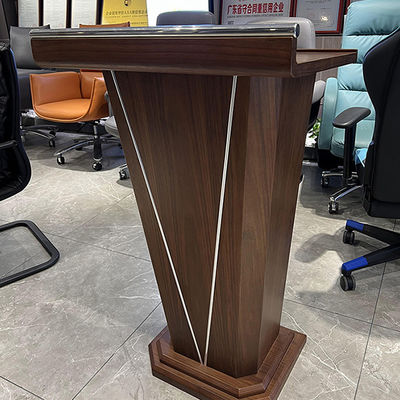 Lectère en bois massif élégant pour la salle de conférence Table du podium Conférence moderne simple