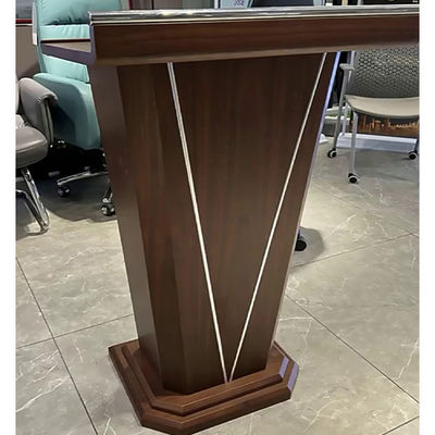 Lectère en bois massif élégant pour la salle de conférence Table du podium Conférence moderne simple