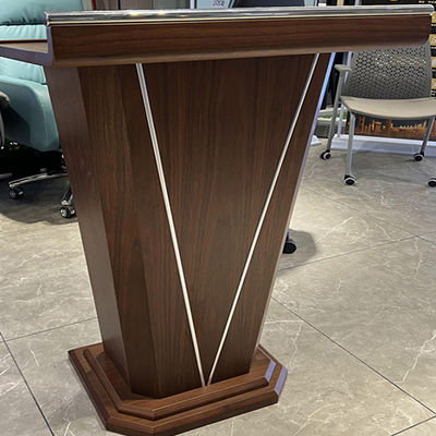 Lectère en bois massif élégant pour la salle de conférence Table du podium Conférence moderne simple