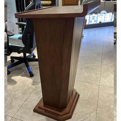 Lectère en bois massif élégant pour la salle de conférence Table du podium Conférence moderne simple