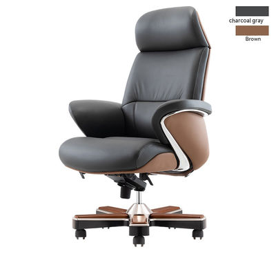 Chaise élévatrice à fonction de levage réglable Italian Light Luxury Leather Boss Office Chair