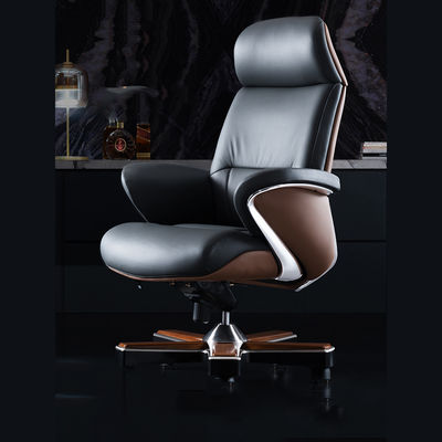 Chaise élévatrice à fonction de levage réglable Italian Light Luxury Leather Boss Office Chair