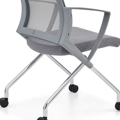 Chaise d'entraînement pour élèves de l'école pliable en tissu en maille de plastique en PP avec roue et sans manège